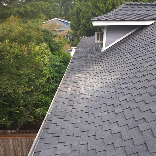 Completed roofing project