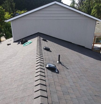 Professional roof installation
